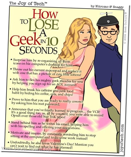 Cómo perder a un Geek en 10 segundos